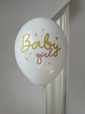 Шар латексный с рисунком, Baby girl