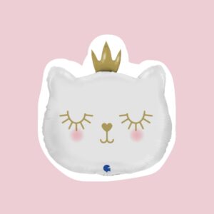 Фигура, Котенок Принцесса, Белый, 53см