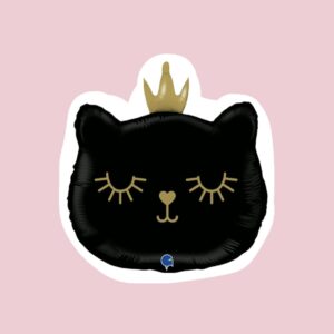 Фигура, Котенок Принцесса, Черный, 53см