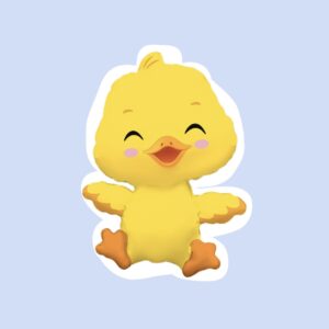 Фигура, Маленький утенок, Желтый, 81см