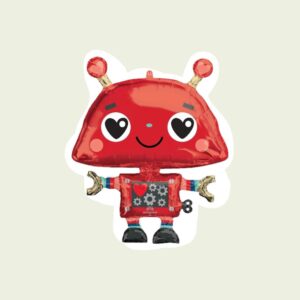 Фигура, Робот, Красный, 88 см